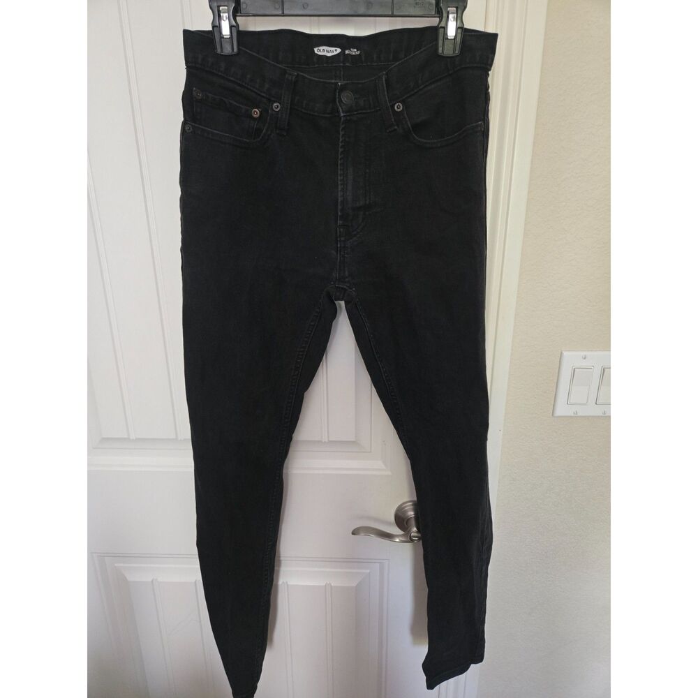 Old Navy Men’s 30x30 Black Slim Built-In Flex Jeans Stretch Denim